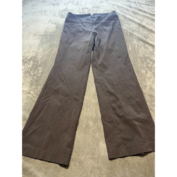 Lane Bryant Dress Pants Womens 1 14‎ Houston Straight Brown Right Fit - Picture 1 of 5